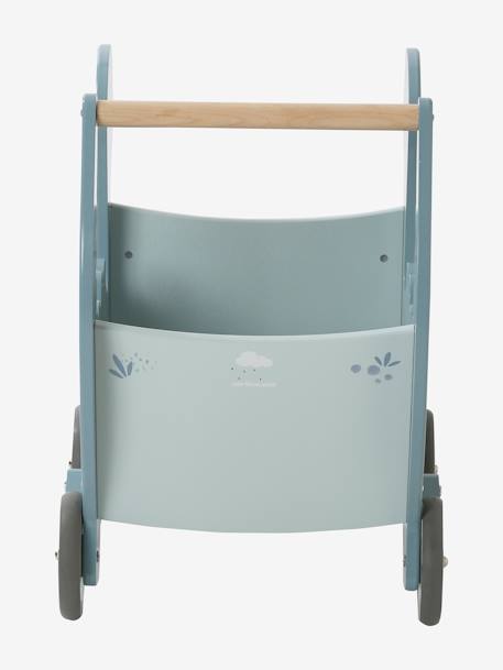 Chariot de marche Dinosaure en bois FSC® bleu - vertbaudet enfant 