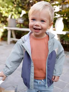 Baby-T-shirt, coltrui-Babysweater met korte mouwen