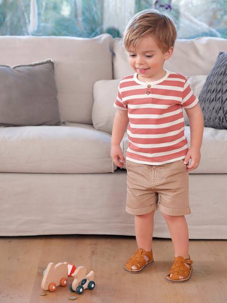 Bermuda bébé taupe - vertbaudet enfant 