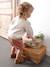 Short met elastische taille voor baby's celadongroen+klei - vertbaudet enfant 