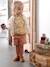 Short met elastische taille voor baby's celadongroen+klei - vertbaudet enfant 