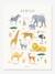 Poster Afrikaanse dieren Lilydale LILIPINSO lichtgeel - vertbaudet enfant 