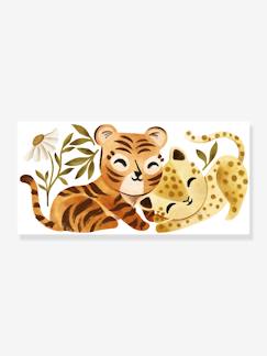 XL-stickers met luipaard/tijger Felidae LILIPINSO  - vertbaudet enfant