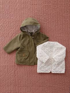 Baby-3-in-1-parka voor baby met afneembaar vest