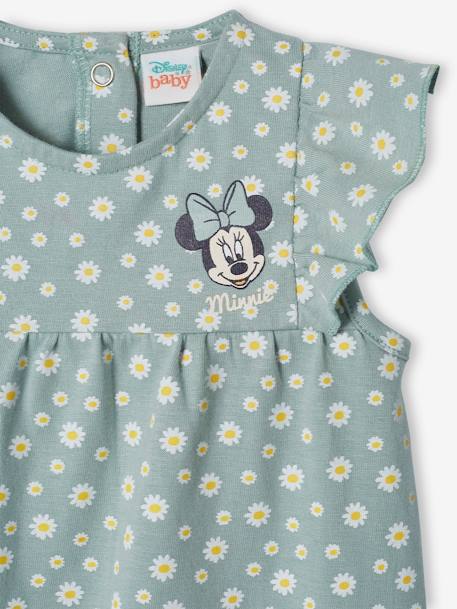 Robe bébé fille Disney Minnie vert d'eau - vertbaudet enfant 