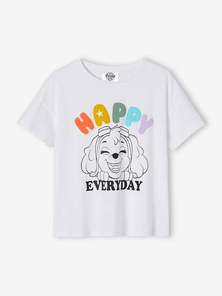 T-shirt fille manches courtes Pat'Patrouille blanc - vertbaudet enfant 
