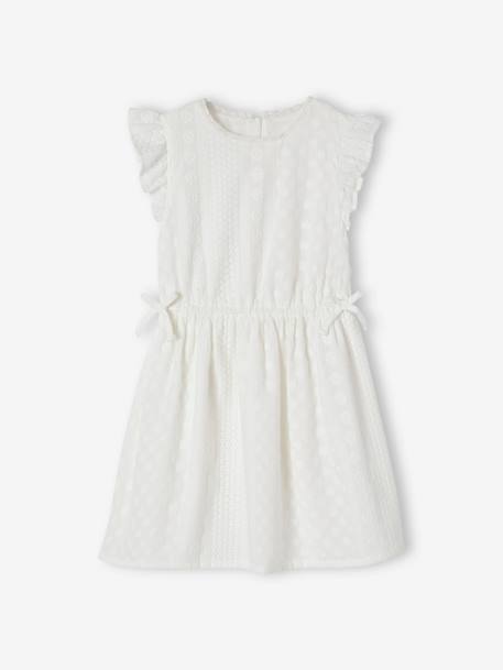 Robe de cérémonie brodée fille écru - vertbaudet enfant 