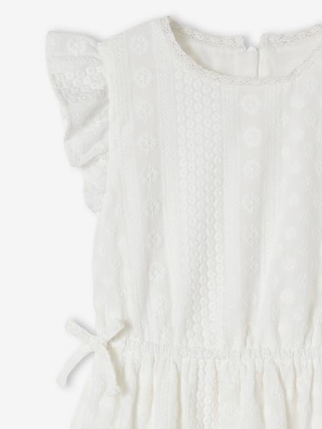 Robe de cérémonie brodée fille écru - vertbaudet enfant 