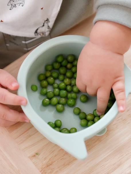 Set van 3 siliconen kommen Kat groene set+set karamel - vertbaudet enfant 