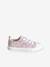 Stoffen decoratieve sneakers voor meisjes groene tropische print+rouge - vertbaudet enfant 