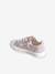 Stoffen decoratieve sneakers voor meisjes groene tropische print+rouge - vertbaudet enfant 