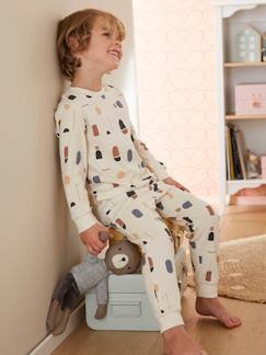 Garçon-Pyjama, surpyjama-Pyjama côte plate imprimé géométrique garçon