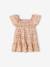 Robe fleurie bébé avec smocks écru - vertbaudet enfant 