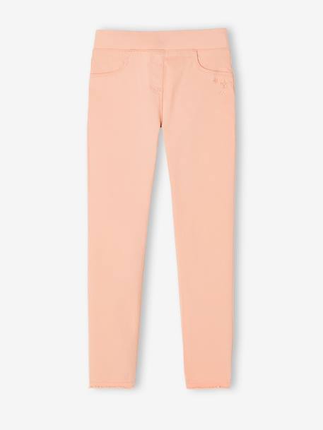Tregging couleur fille abricot poudré+jaune pâle+mauve - vertbaudet enfant 