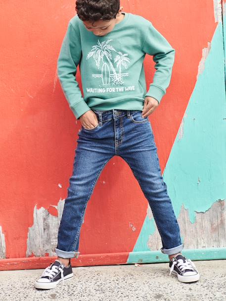 Jean garçon slim stone - vertbaudet enfant 