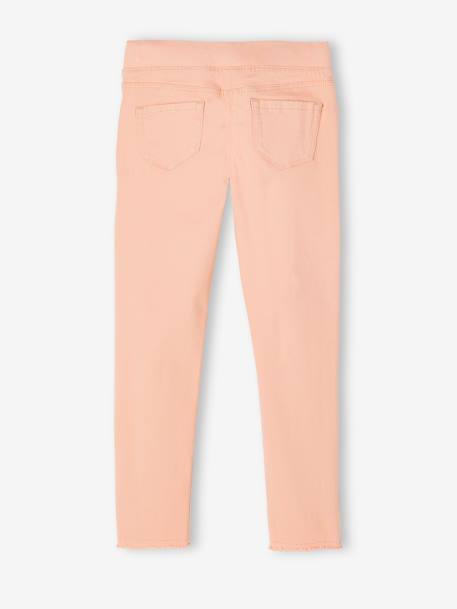 Tregging couleur fille abricot poudré+jaune pâle+mauve - vertbaudet enfant 