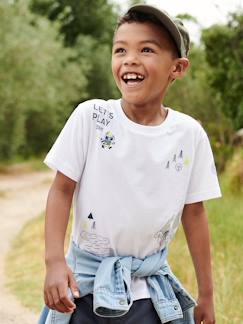 Interactief geocaching t-shirt voor jongens  - vertbaudet enfant