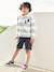 Chino bermuda voor jongens beige+BLAUW+grijsblauw+groen+rood+zandbeige - vertbaudet enfant 