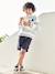 Chino bermuda voor jongens beige+BLAUW+grijsblauw+groen+rood+zandbeige - vertbaudet enfant 