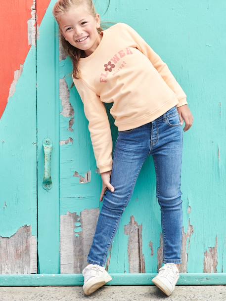 BASICS skinny broek jeansblauw+lichtblauw+stone - vertbaudet enfant 