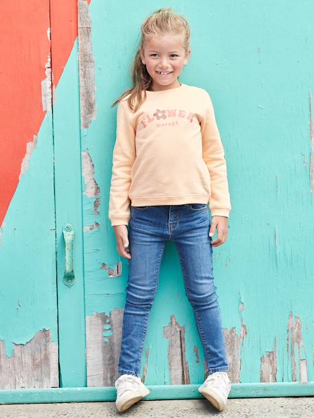 BASICS skinny broek jeansblauw+lichtblauw+stone - vertbaudet enfant 