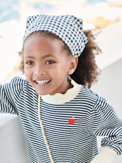 Meisje-Accessoires-Elastiekjes, haarspeldjes, heupband-Sjaal met schortenbontprint voor meisjes