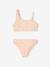 Maillot de bain 2 pièces réversible fille corail - vertbaudet enfant 