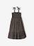 Robe longue à fines bretelles et smocks fille anthracite - vertbaudet enfant 