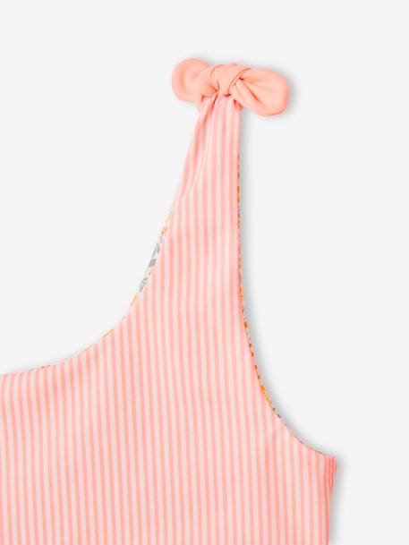 Maillot de bain 2 pièces réversible fille corail - vertbaudet enfant 