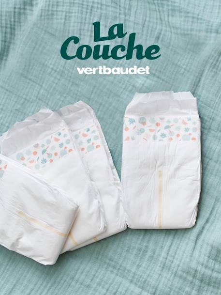 Box de 6 paquets de 25 couches T5 (de 11 à 25 kgs) blanc - vertbaudet enfant 