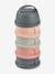Boîte doseuse de lait 4 compartiments gris+Mineral grey/pink+terracotta+transparent+vert - vertbaudet enfant 