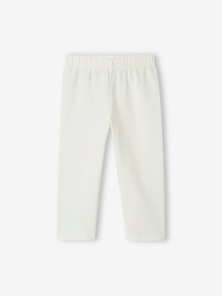 Lot de 2 leggings fille mi-mollets gris chiné+mauve+vert émeraude - vertbaudet enfant 