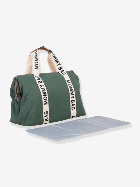 Luiertas Mommy Bag CHILDHOME ecru+groen - vertbaudet enfant 