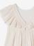 Robe cérémonie rayée fil brillant fille écru - vertbaudet enfant 