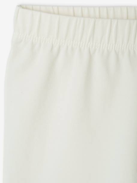 Lot de 2 leggings fille mi-mollets gris chiné+mauve+vert émeraude - vertbaudet enfant 