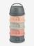 Boîte doseuse de lait 4 compartiments gris+Mineral grey/pink+terracotta+transparent+vert - vertbaudet enfant 