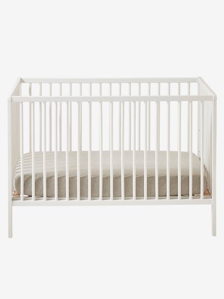 Lit bébé Cocoon blanc+bois - vertbaudet enfant 