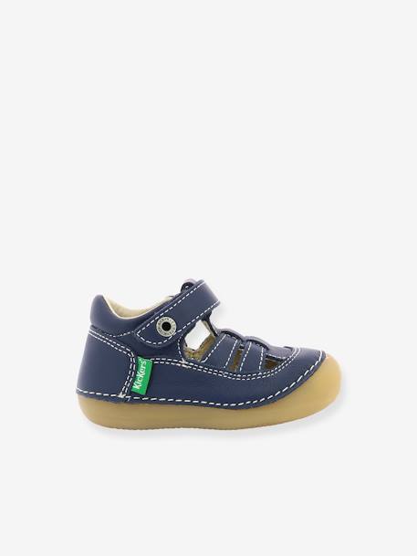Sandales cuir bébé Sushy Originel Softers BLANC+bleu - vertbaudet enfant 