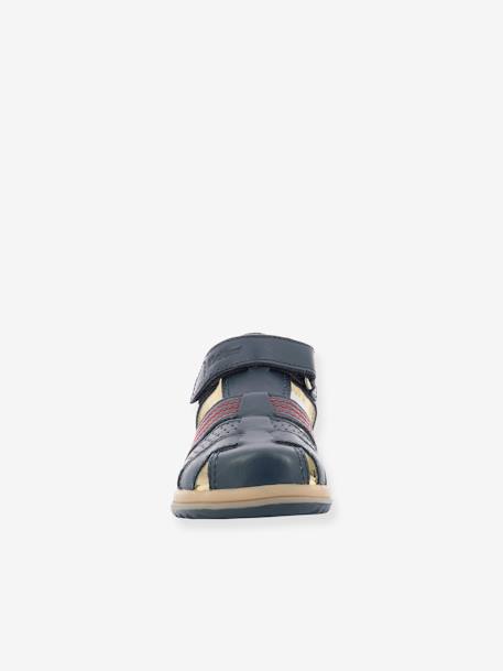 Sandales cuir garçon Platinium marine - vertbaudet enfant 