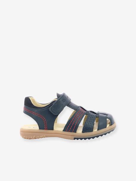 Sandales cuir garçon Platinium marine - vertbaudet enfant 