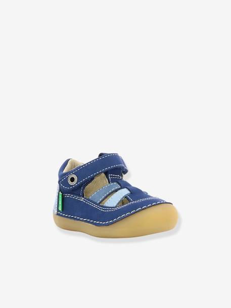 Sandales cuir bébé Sushy Originel Softers BLANC+bleu - vertbaudet enfant 