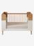Lit Bébé évolutif 70x140cm MOKA blanc/bois - vertbaudet enfant 