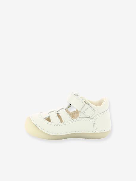 Sandales cuir bébé Sushy Originel Softers BLANC+bleu - vertbaudet enfant 
