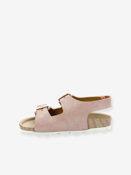 Sandales cuir enfant Sunyva cuivre irisé - vertbaudet enfant 