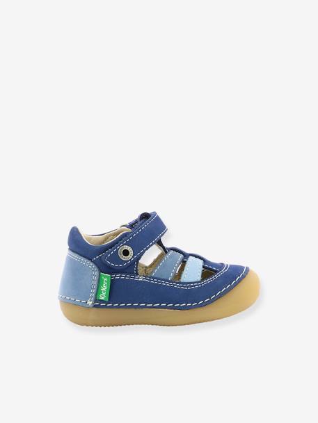 Sandales cuir bébé Sushy Originel Softers BLANC+bleu - vertbaudet enfant 