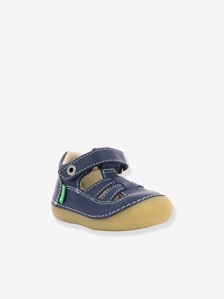 Sandales cuir bébé Sushy Originel Softers KICKERS® BLANC+bleu+caramel+marine+rose - vertbaudet enfant 