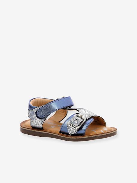 Sandales cuir enfant Diazz bleu - vertbaudet enfant 