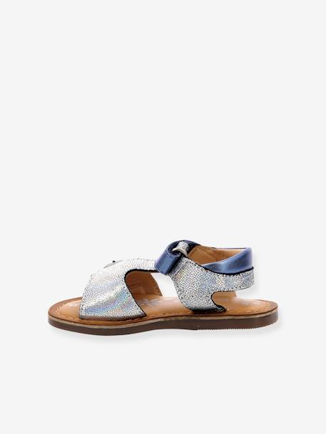 Sandales cuir enfant Diazz bleu - vertbaudet enfant 