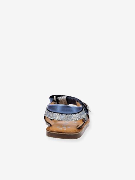 Sandales cuir enfant Diazz bleu - vertbaudet enfant 