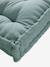 Matras in futon-stijl grijsblauw+kaneel+roze (poederkleur)+rozen+saliegroen - vertbaudet enfant 